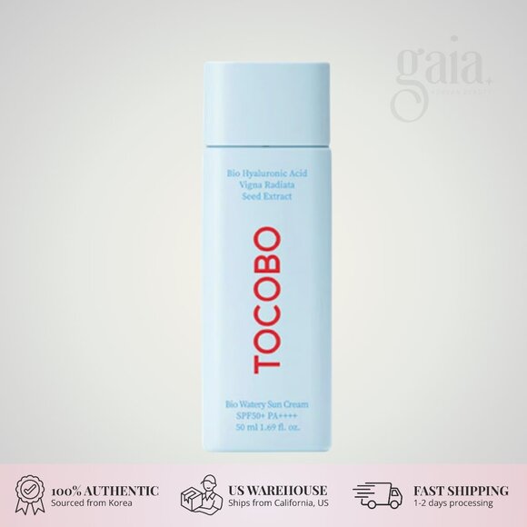 TOCOBO Bio Watery Sun Cream 50ml – Lightweight Hydrating Vegan Sunscreen - Picture 1 of 1